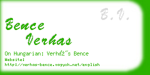 bence verhas business card